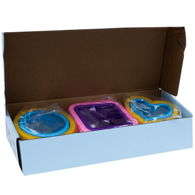 Set 6 forme prajituri pentru decor – cerc, inimioara, patrat